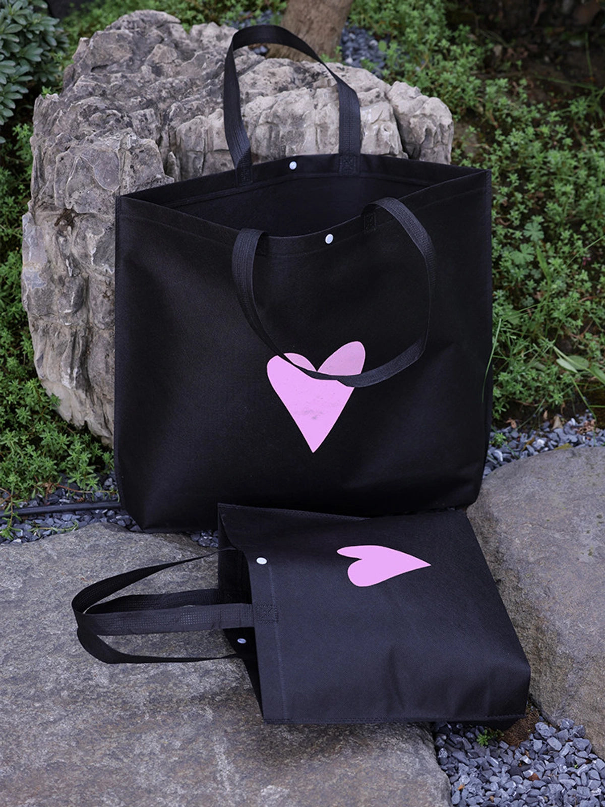 Snap-Closure Non-Woven Tote Bags — 12 Styles product view 5