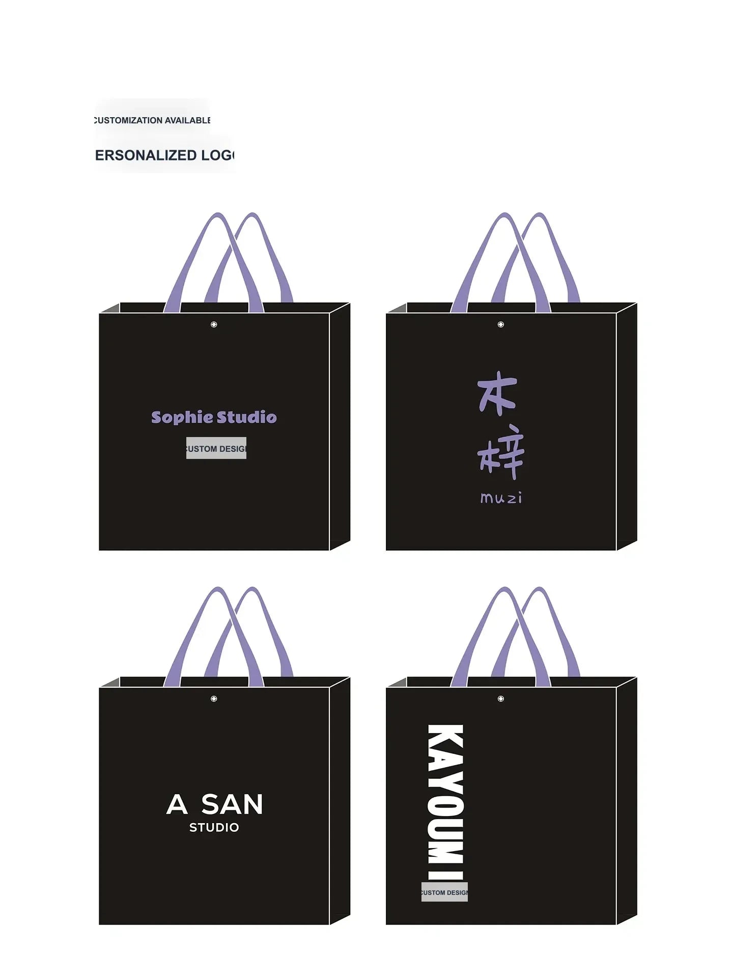 Snap-Closure Non-Woven Tote Bags — 4 Styles product view 4