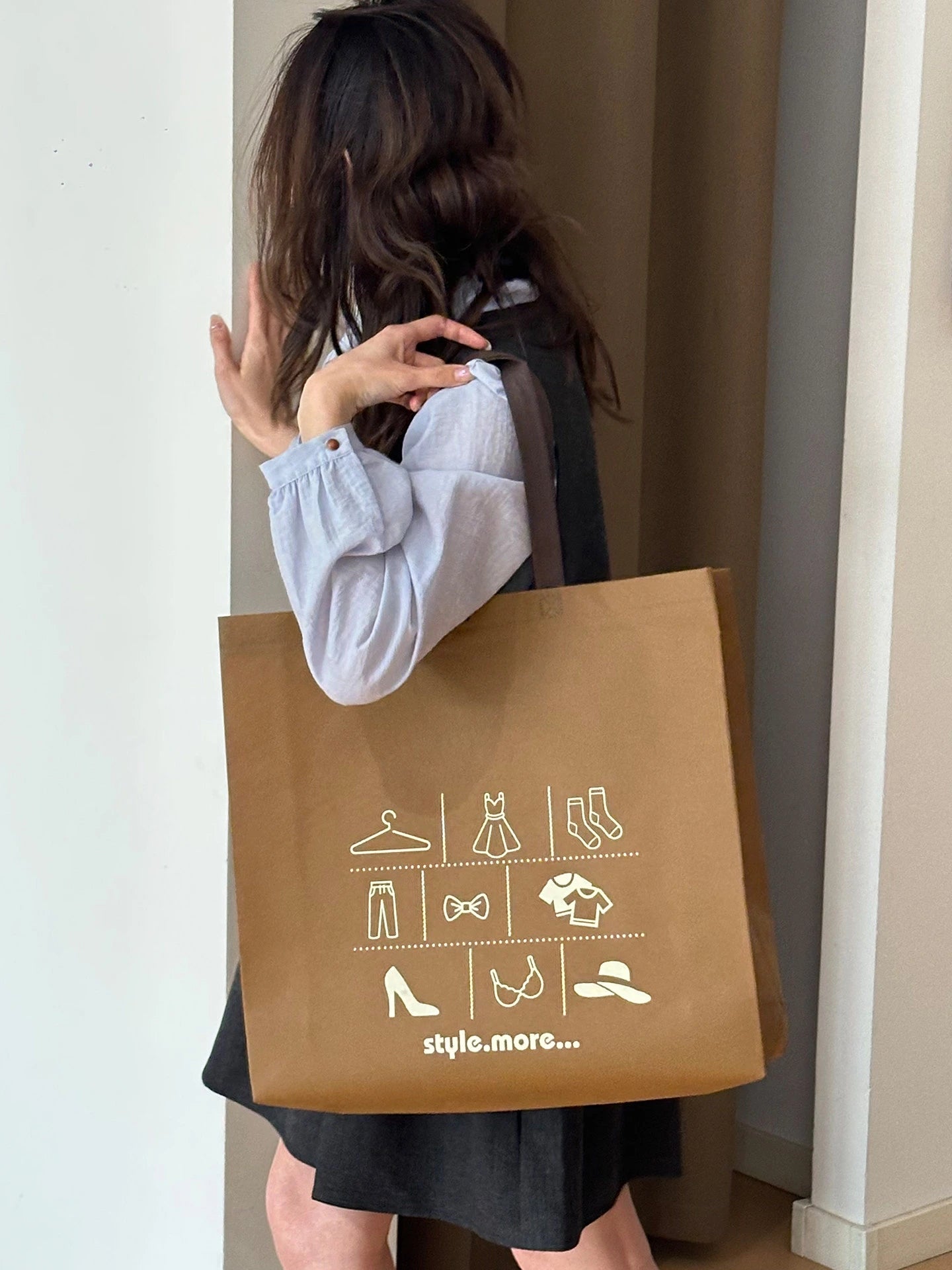 Snap-Closure Non-Woven Tote Bags — 6 Styles product view 1