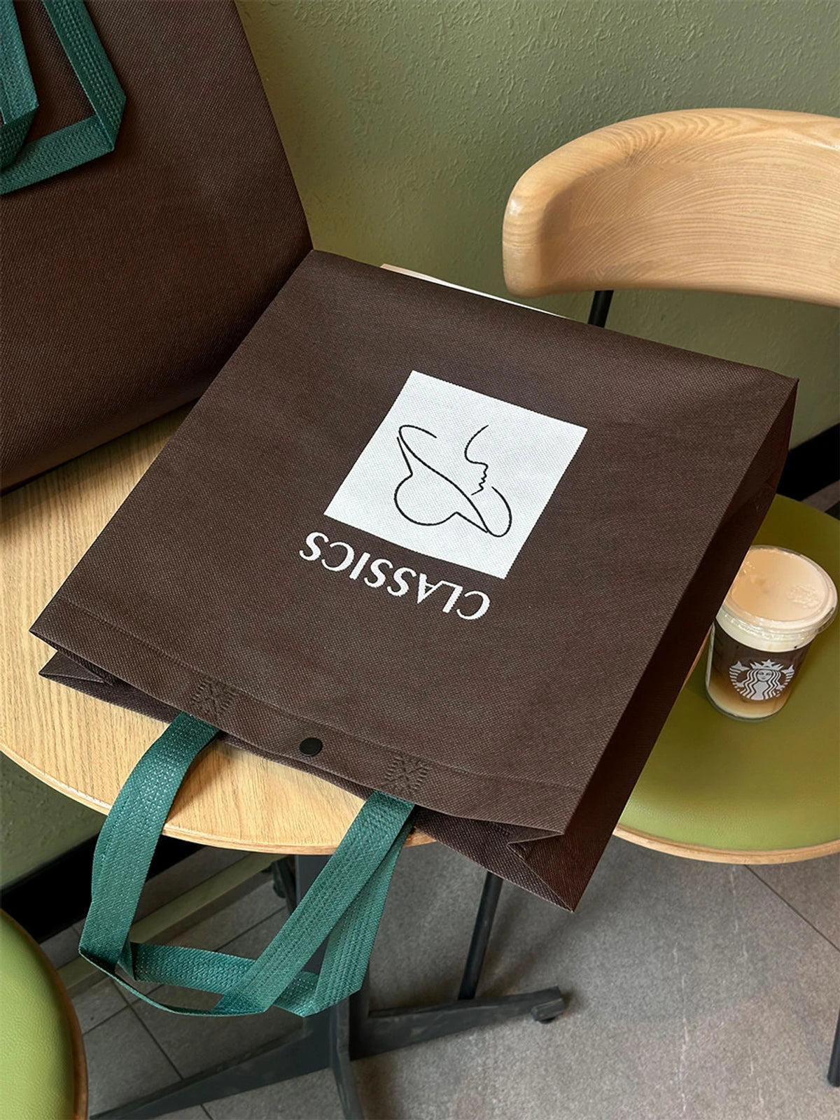 Snap-Closure Non-Woven Tote Bags — 6 Styles product view 2