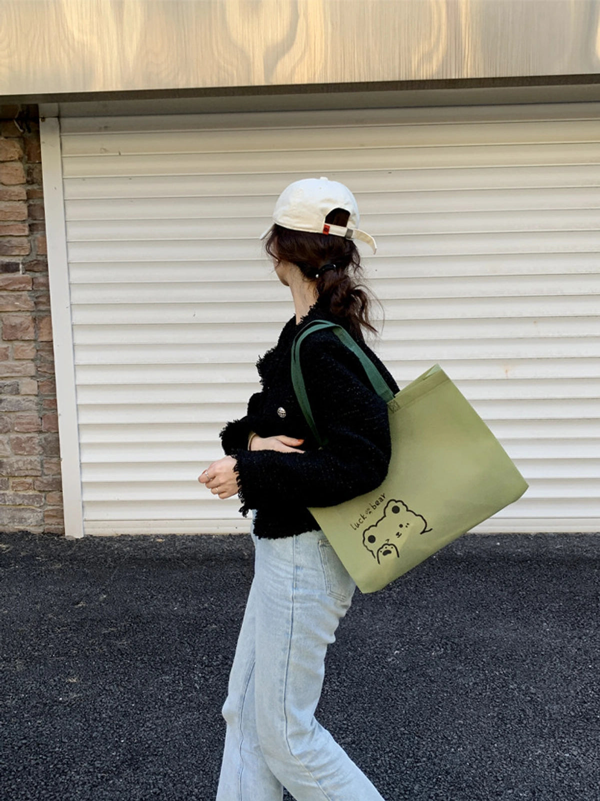 Snap-Closure Non-Woven Tote Bags — 8 Styles product view 3