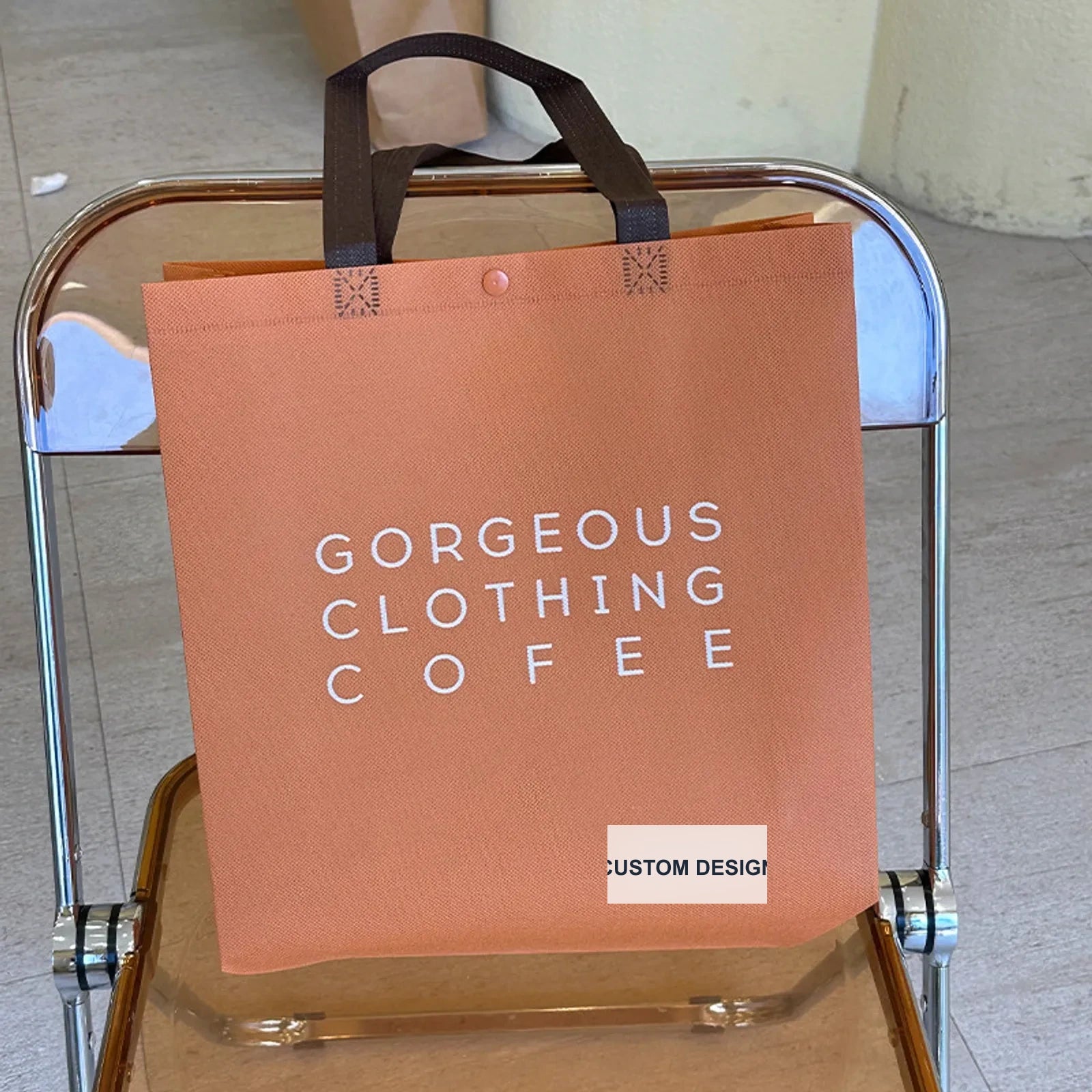 Snap-Closure Non-Woven Tote Bags — 8 Styles — CaramelLettering