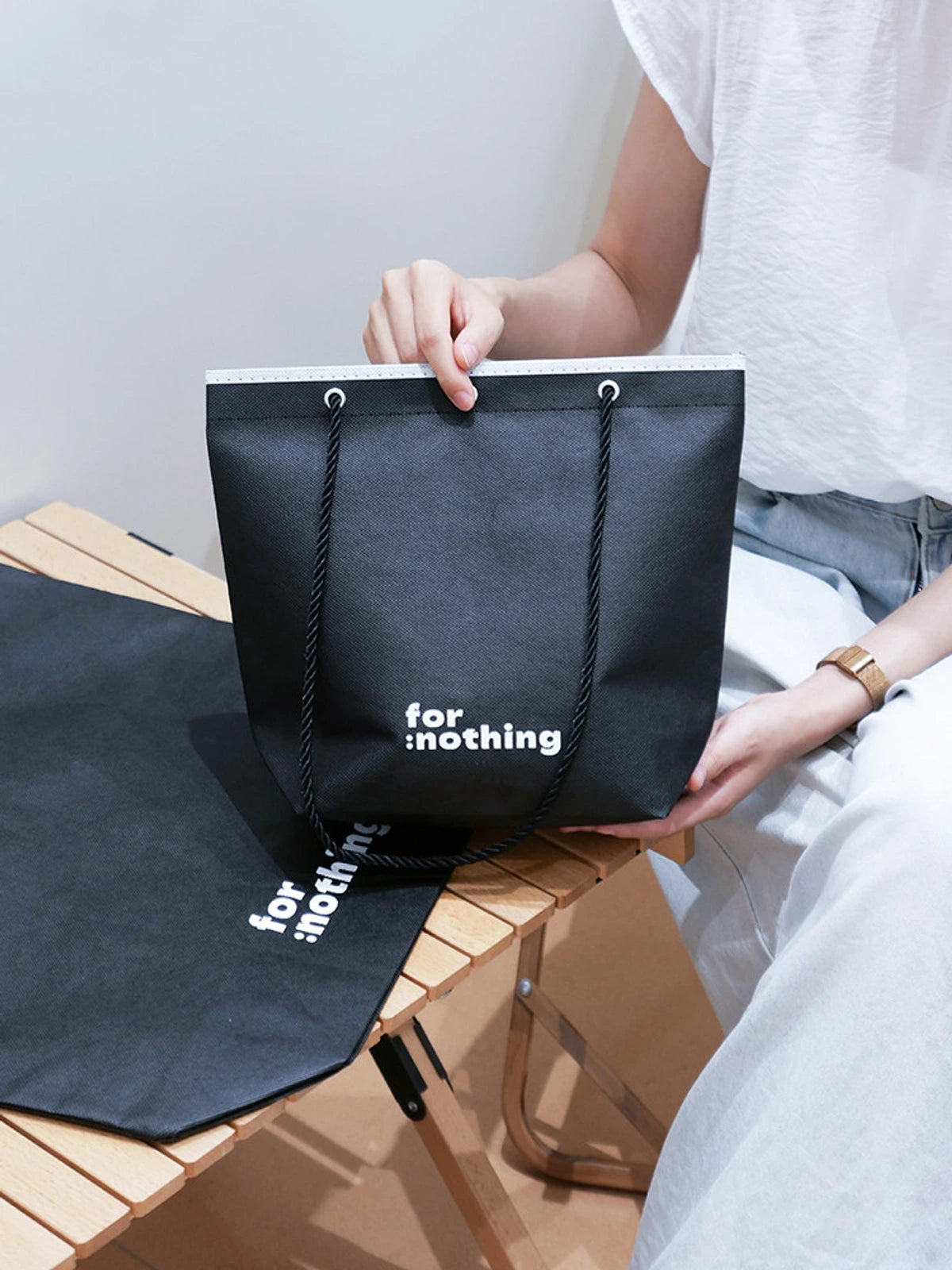 Stitched Non-Woven Garment Packaging Bags — 6 Styles product view 3