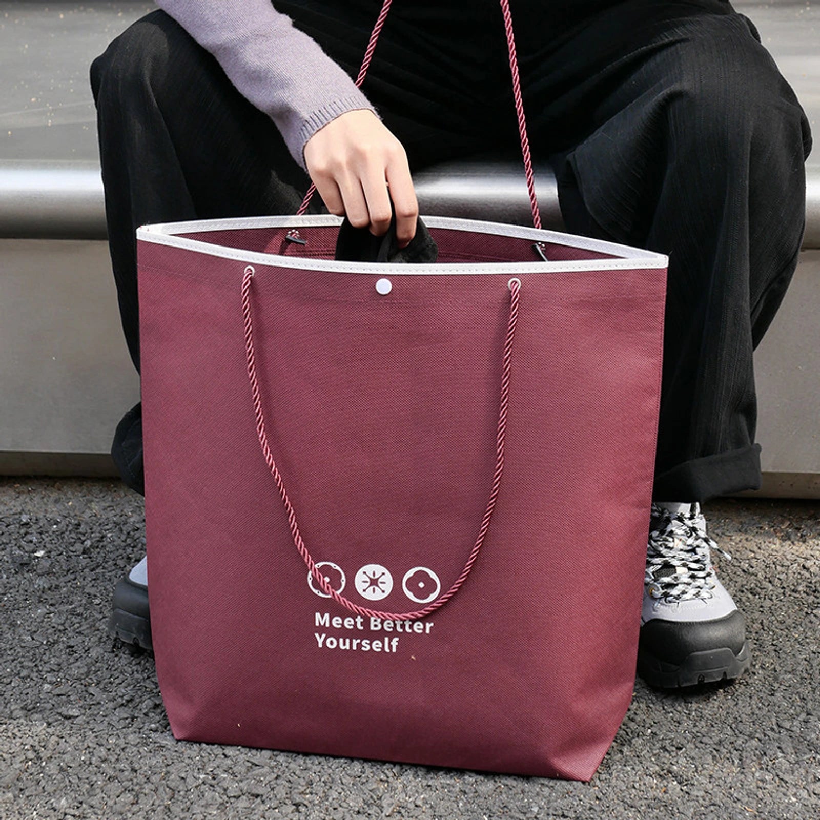 Stitched Non-Woven Garment Packaging Bags — 6 Styles — Stitched — Ancora Red
