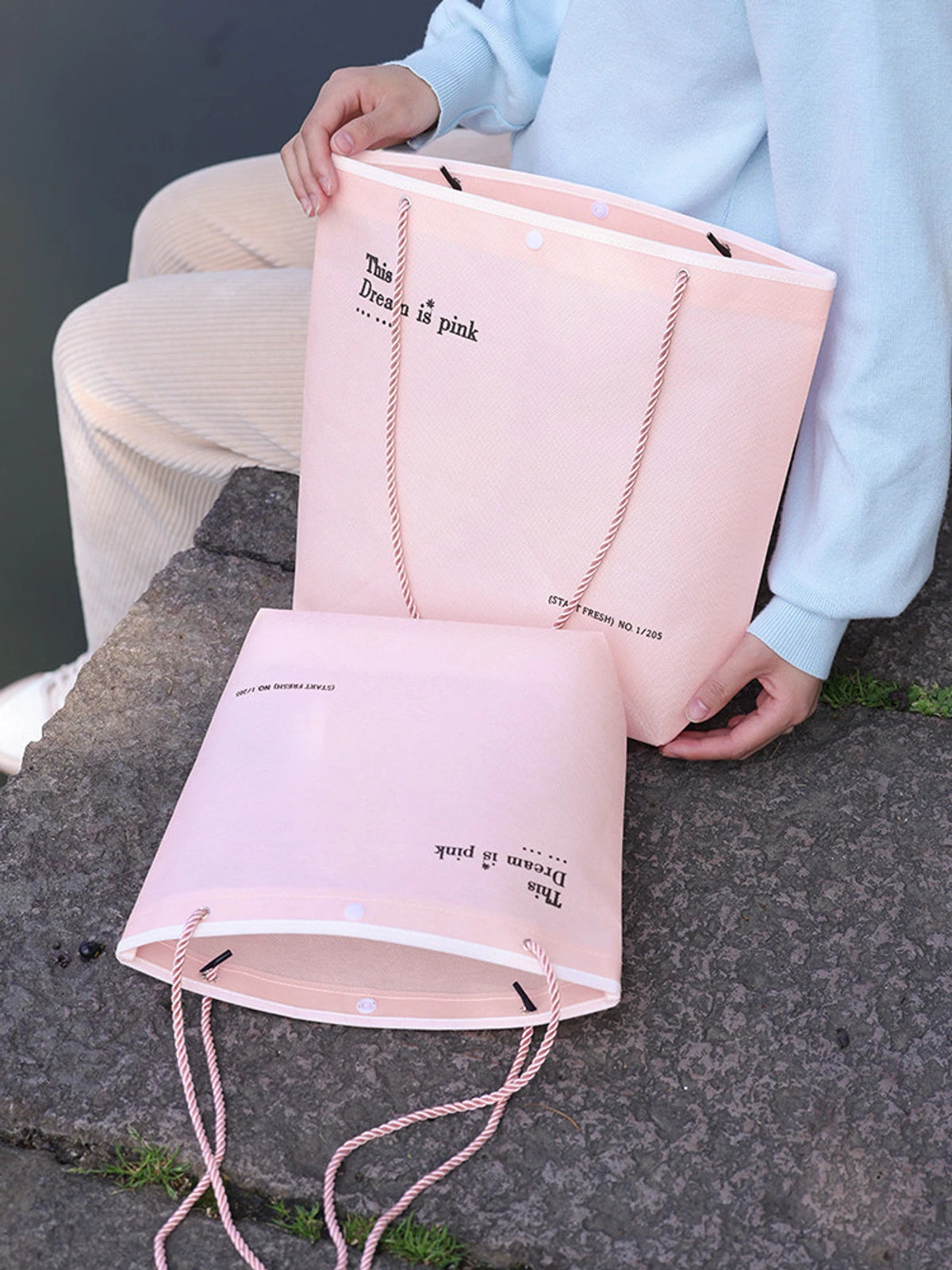 Stitched Non-Woven Garment Packaging Bags — 7 Styles product view 3