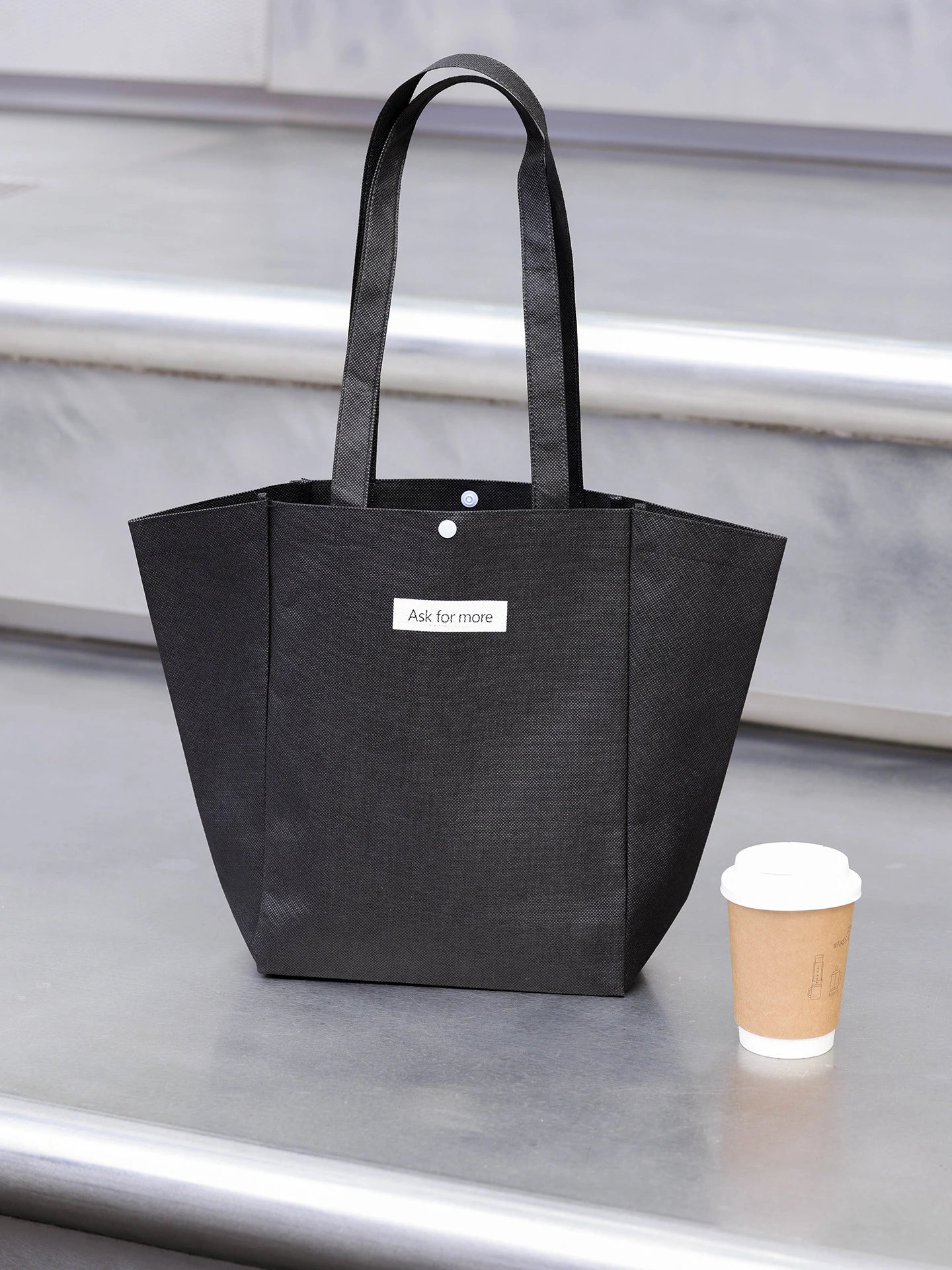 Stitched Non-Woven Tote Bags — 2 Styles product view 3