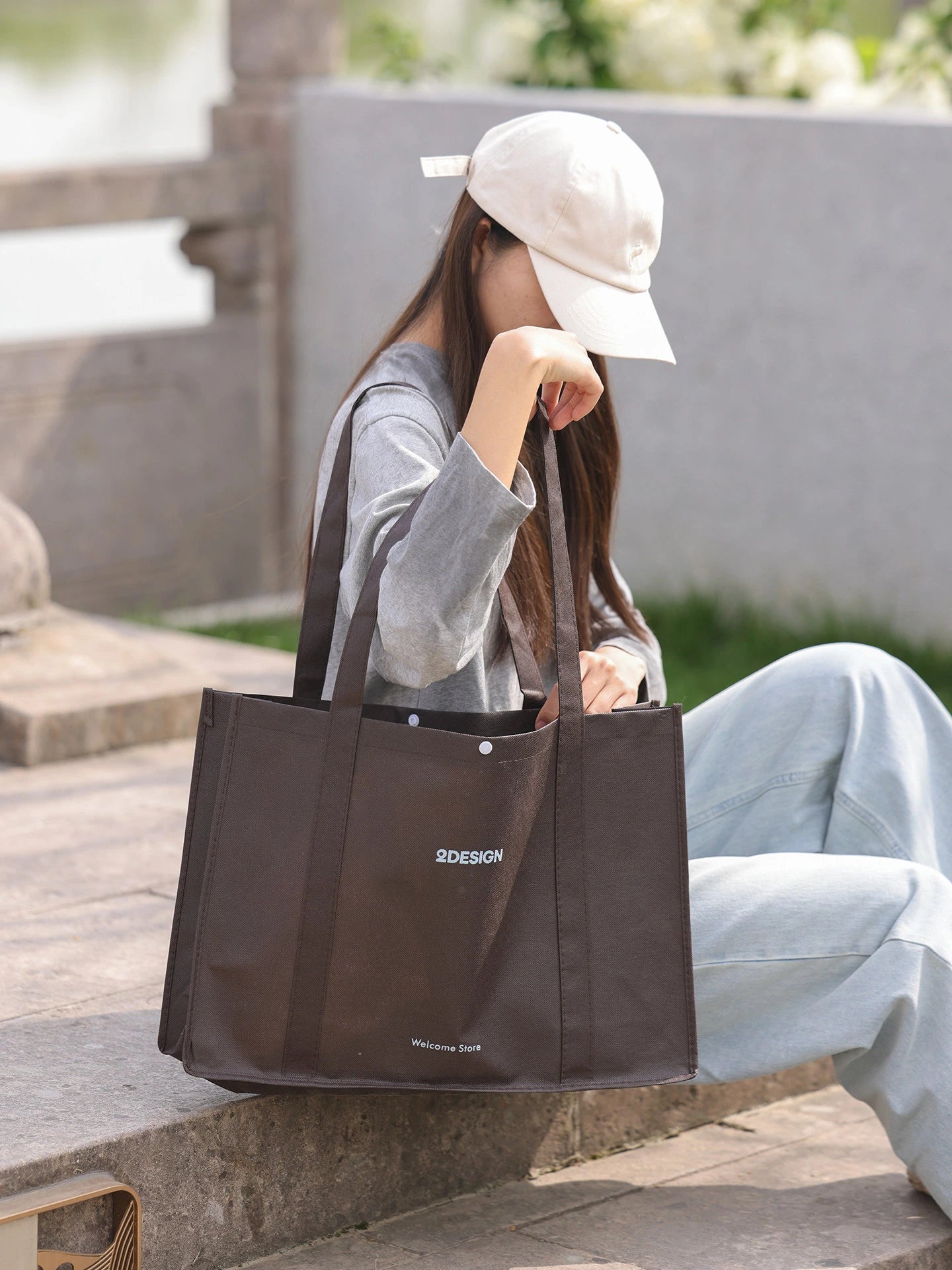 Stitched Non-Woven Tote Bags — 6 Styles product view 3