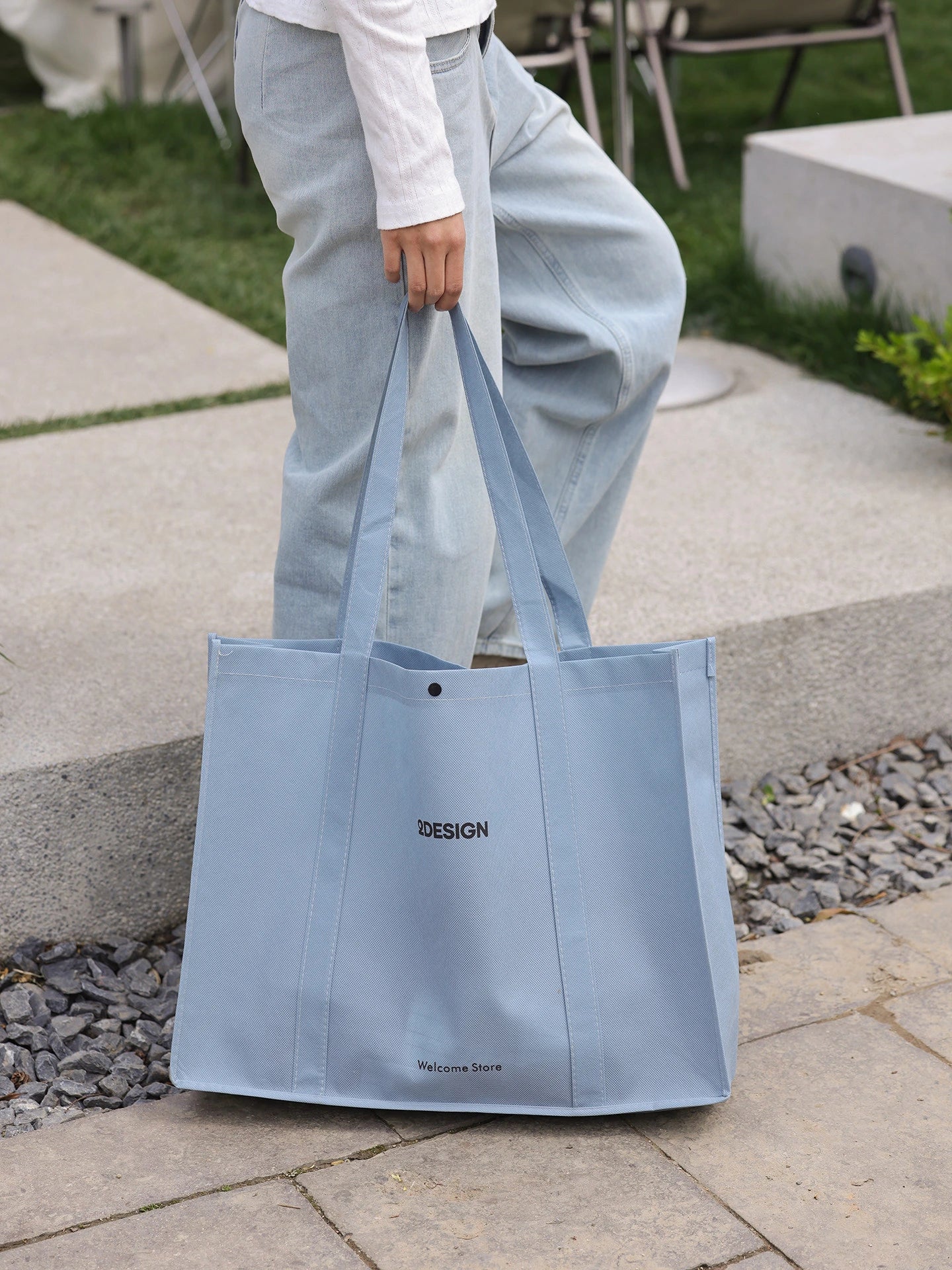 Stitched Non-Woven Tote Bags — 6 Styles product view 4