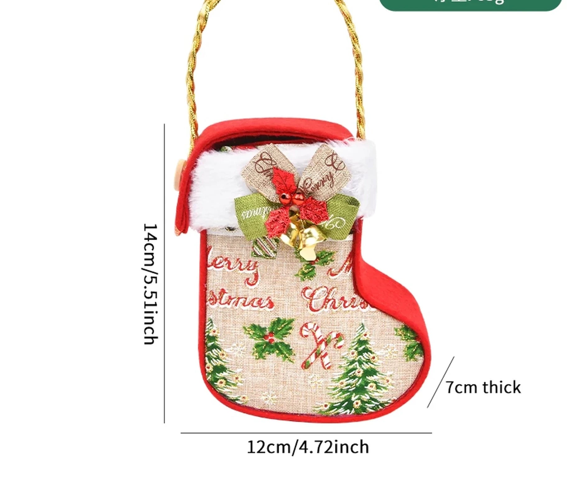Structured Christmas Gift Containers with Rope Handles – selected option 3286566