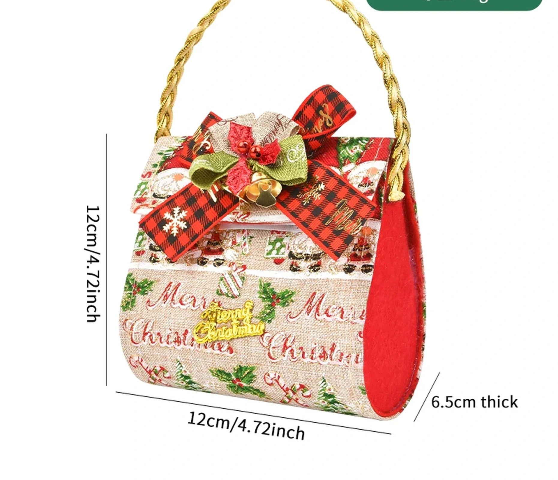 Structured Christmas Gift Containers with Rope Handles – selected option 3385540