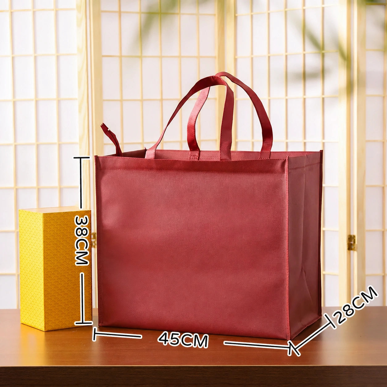 Premium Zippered Wine, Tea & Gift Carrier – 3/5/10 Pack – Maroon – 1 Case / 10 Pieces