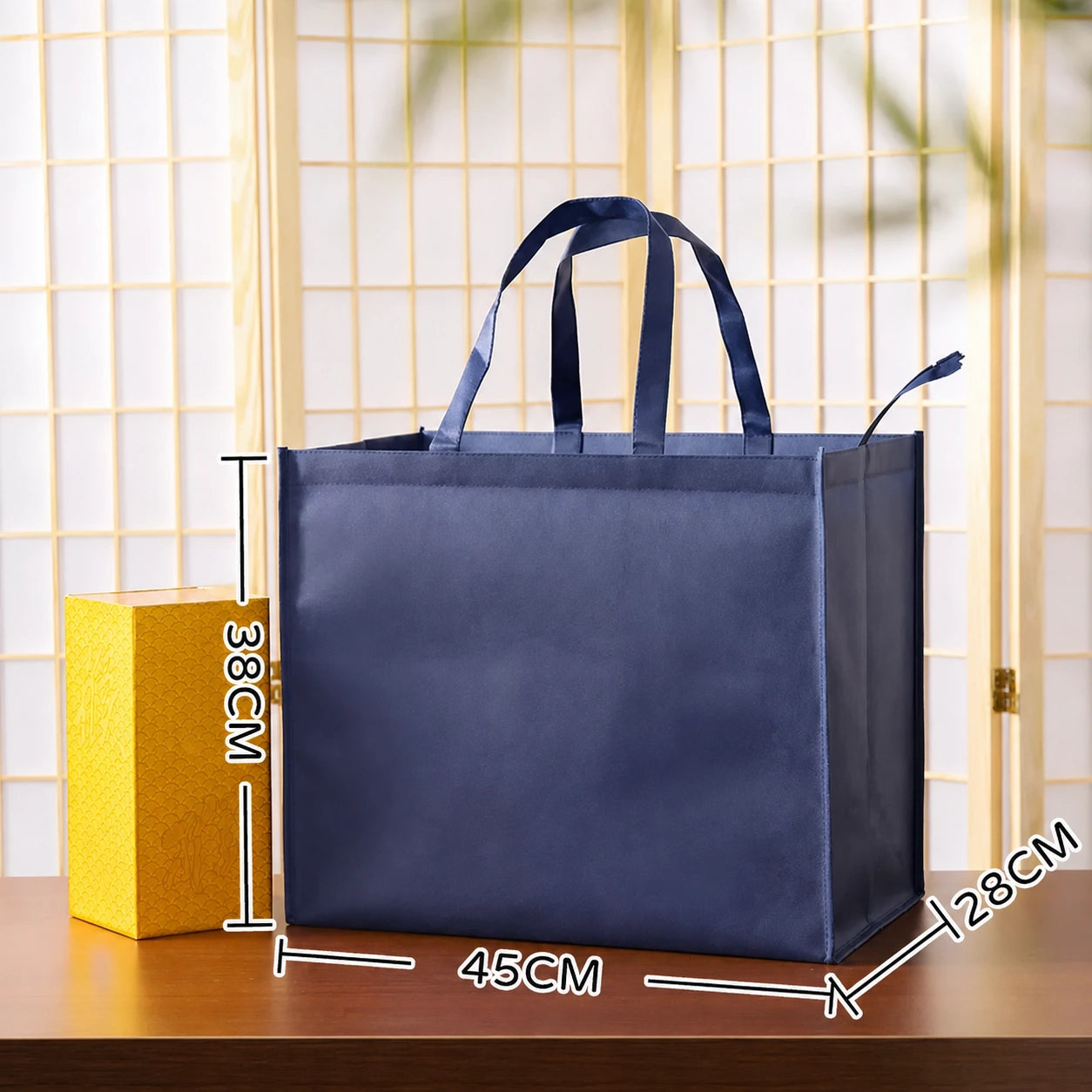 Premium Zippered Wine, Tea & Gift Carrier – 3/5/10 Pack – Blue – 1 Case / 10 Pieces