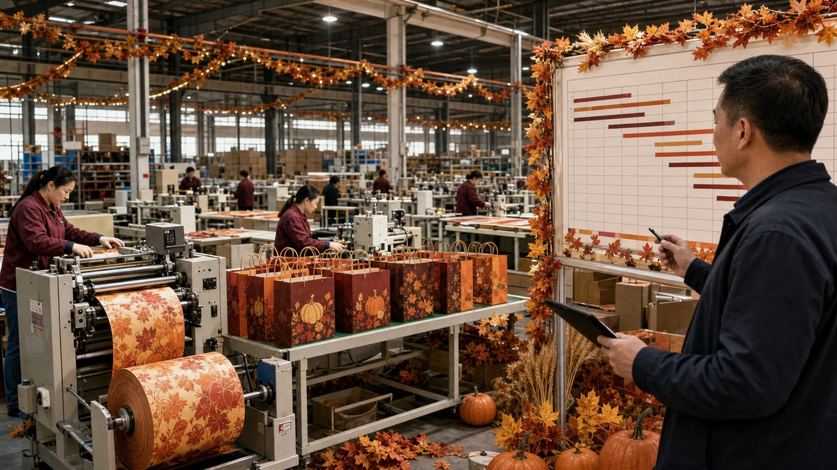 thanksgiving bag production lead time