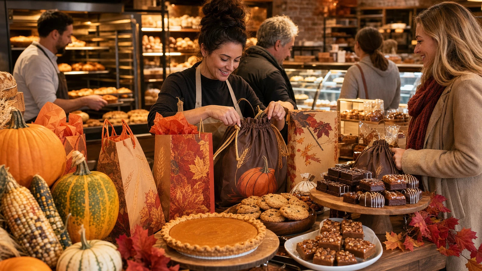 thanksgiving bakery promotion packaging