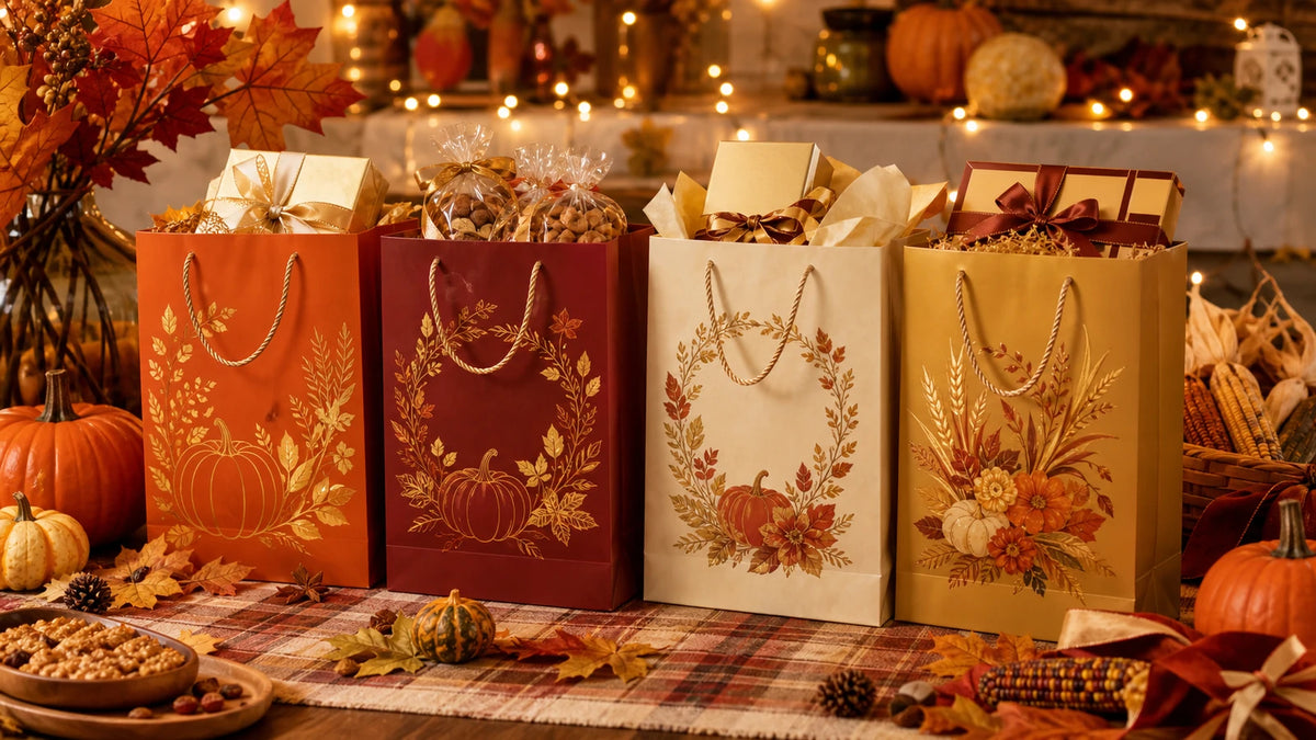 thanksgiving paper gift bags