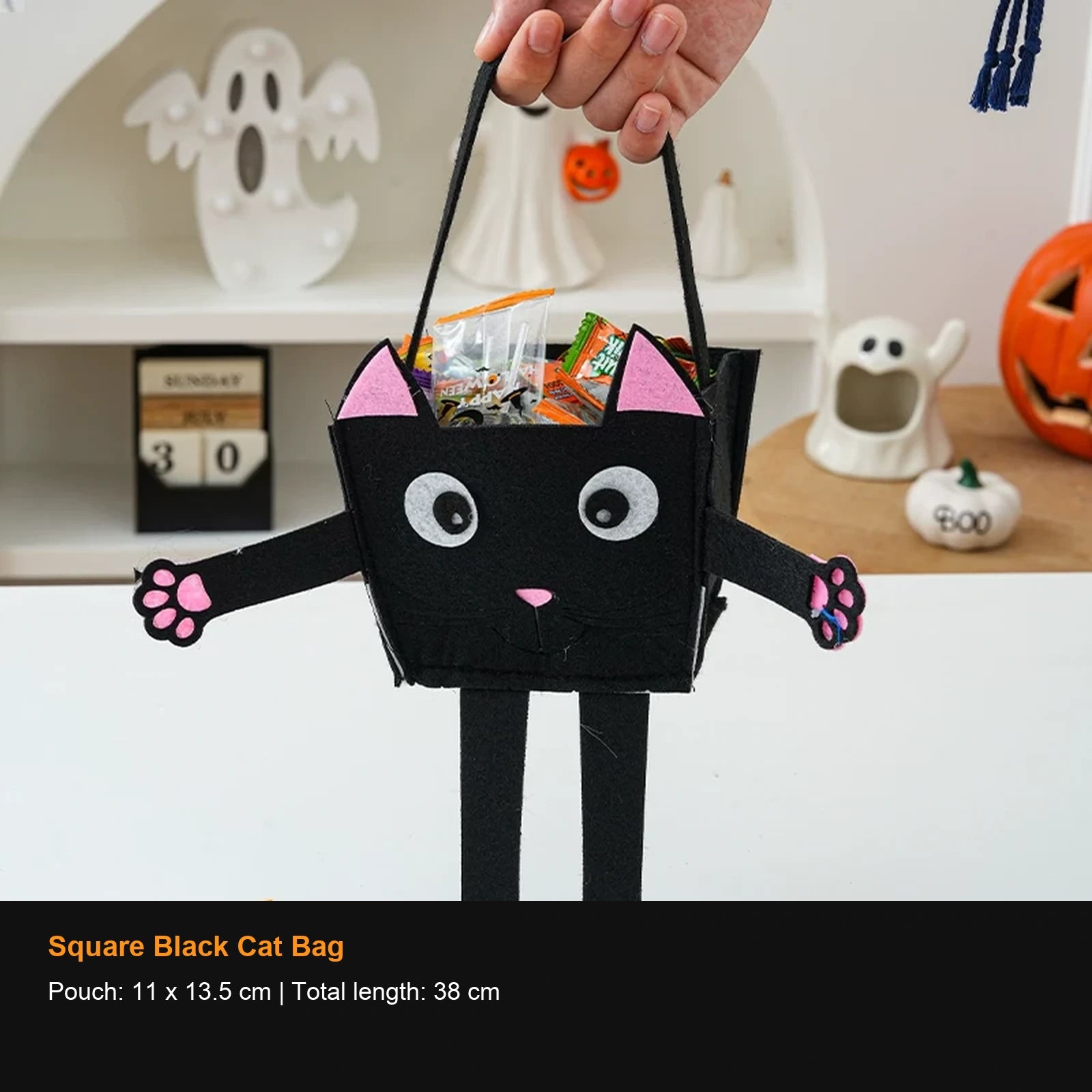 Plush Halloween Treat Bags and Candy Containers - 26499204413