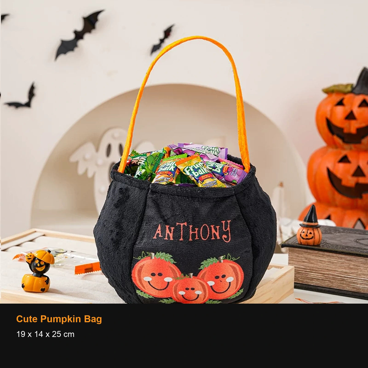 Plush Halloween Treat Bags and Candy Containers - 26499447032