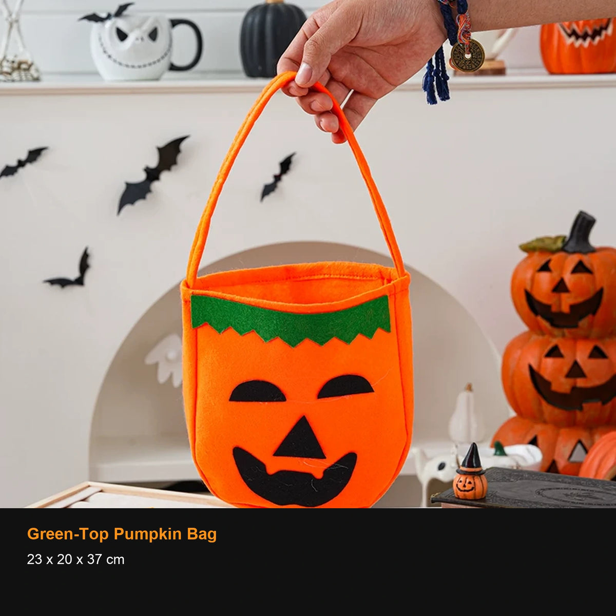 Plush Halloween Treat Bags and Candy Containers - 26499686545