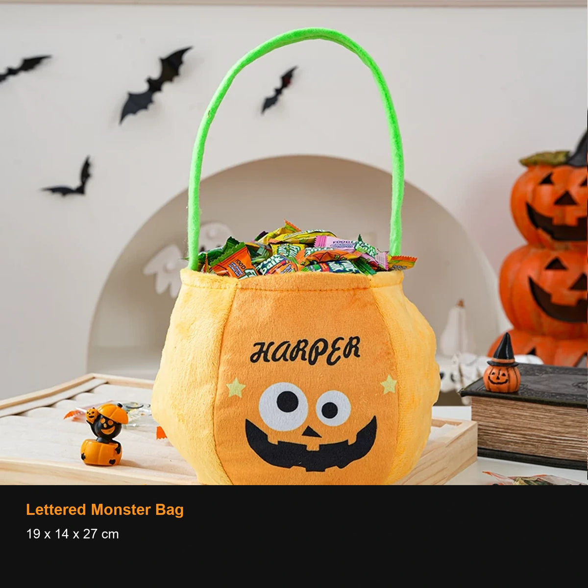 Plush Halloween Treat Bags and Candy Containers - 27856349190