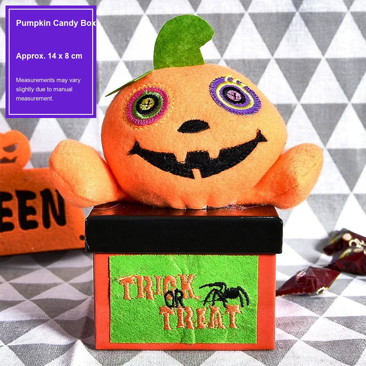 Plush Halloween Treat Bags and Candy Containers - 33168152584
