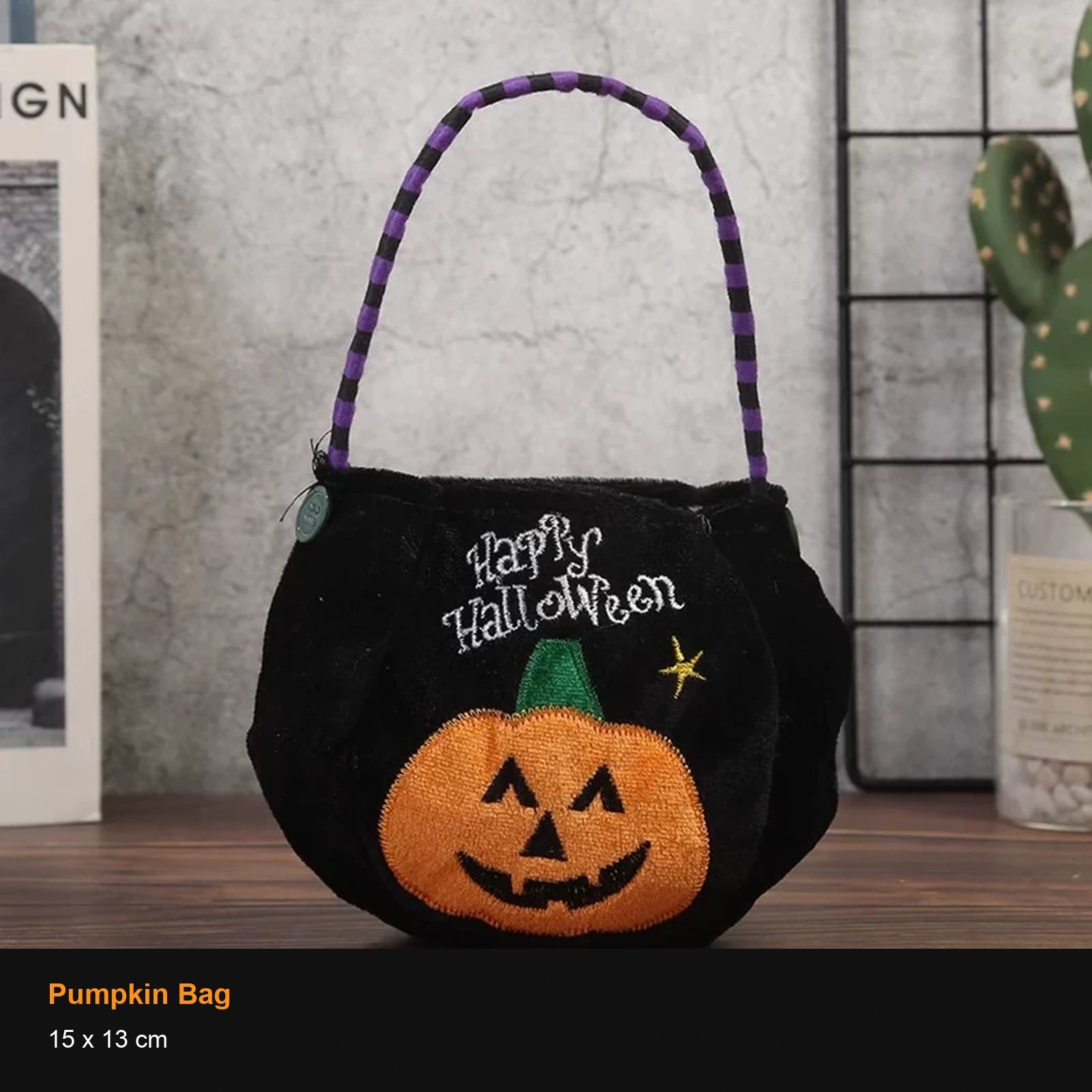 Plush Halloween Treat Bags and Candy Containers - 40385886973