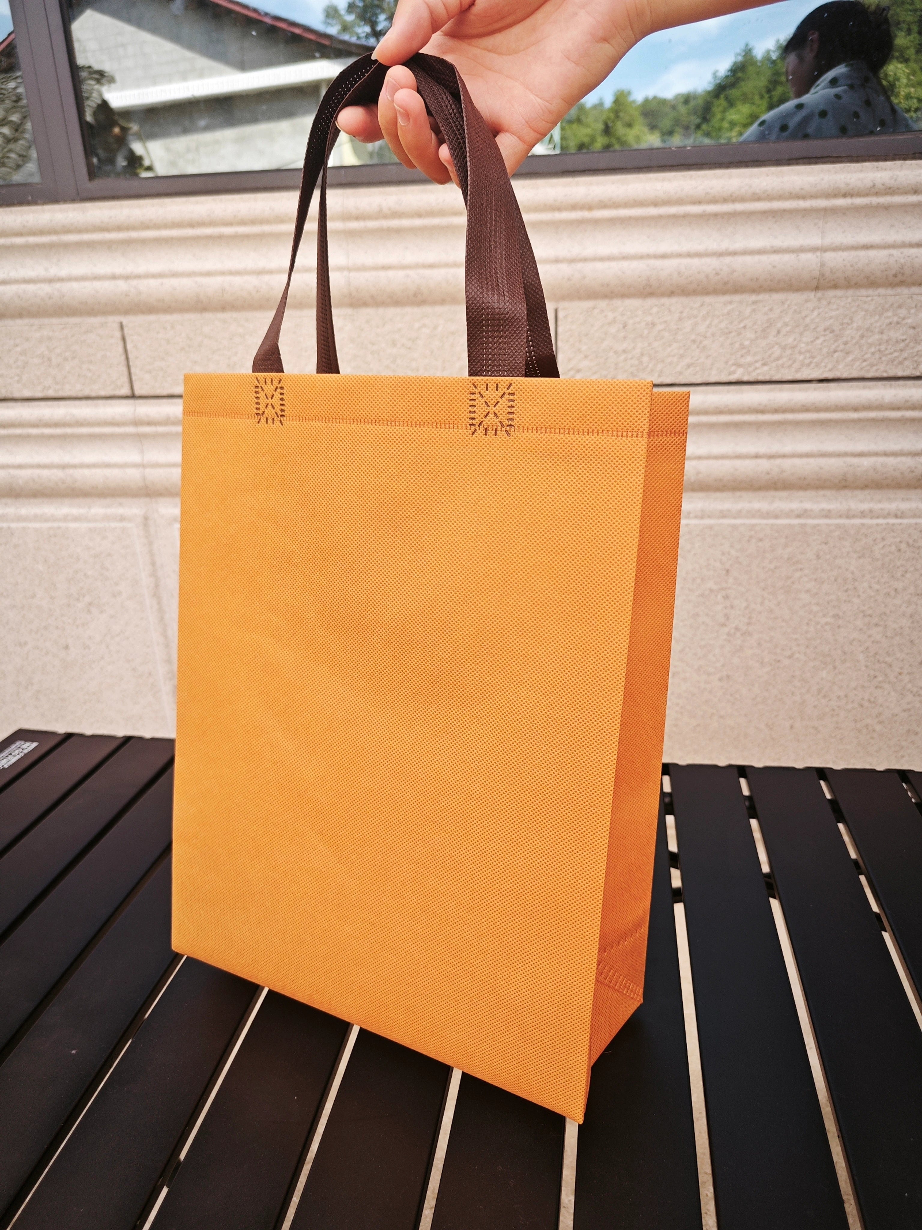 Vertical Non-Woven Tote Bags — 30 Colors product view 2