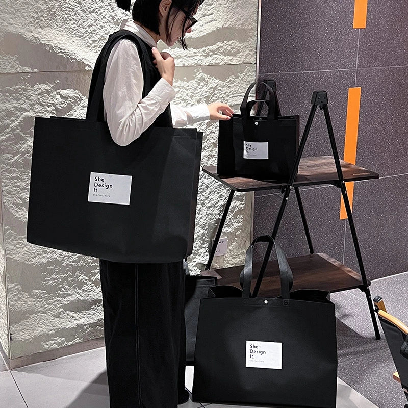 Webbing-Handle Non-Woven Tote Bags — 6 Styles product view 2