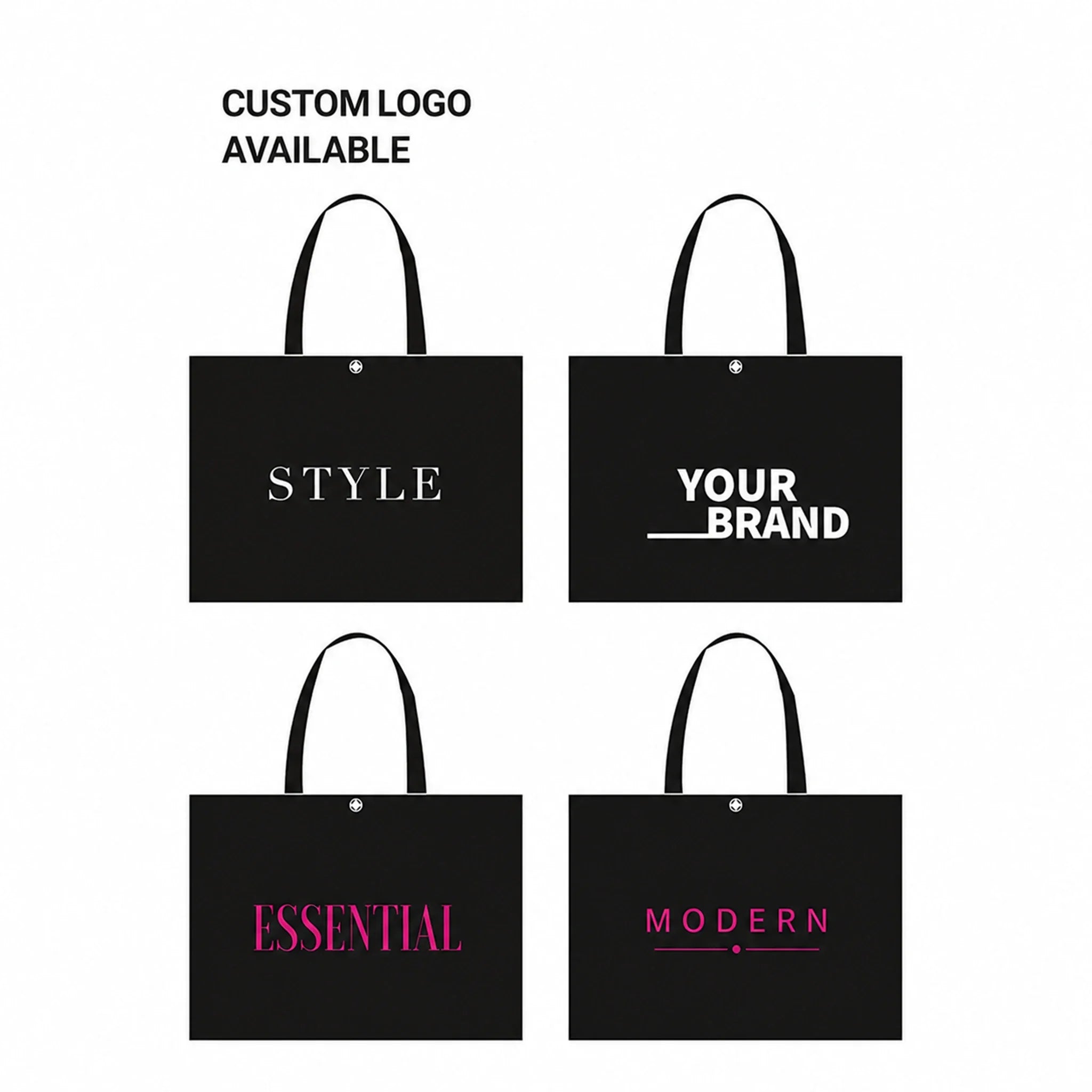 Webbing-Handle Non-Woven Tote Bags — 6 Styles product view 4