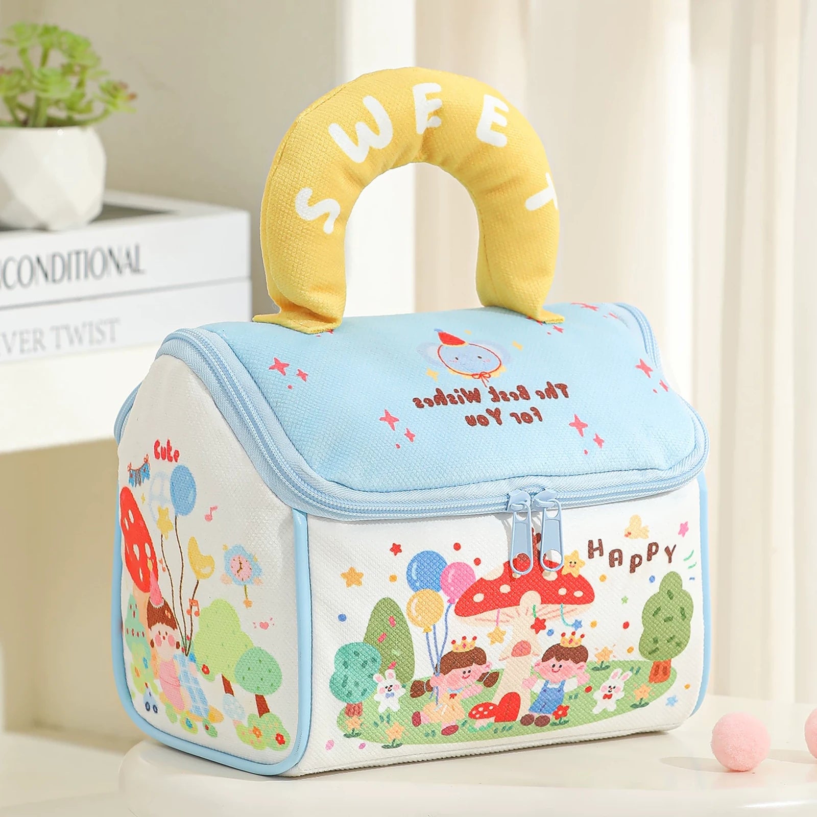 Zippered House-Shaped Christmas Gift Bags – ready-stock variant