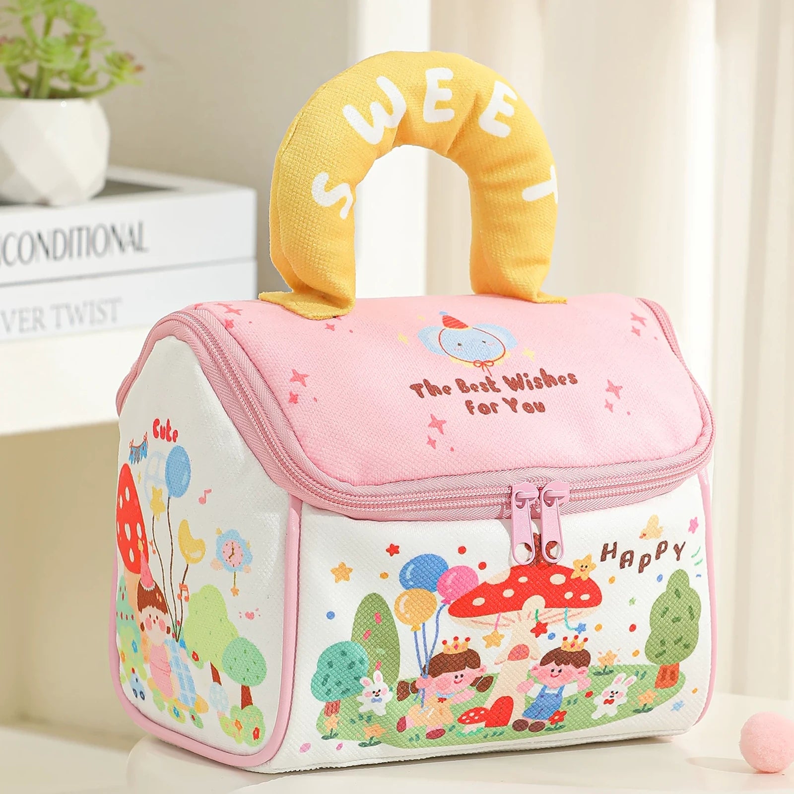 Zippered House-Shaped Christmas Gift Bags – ready-stock variant
