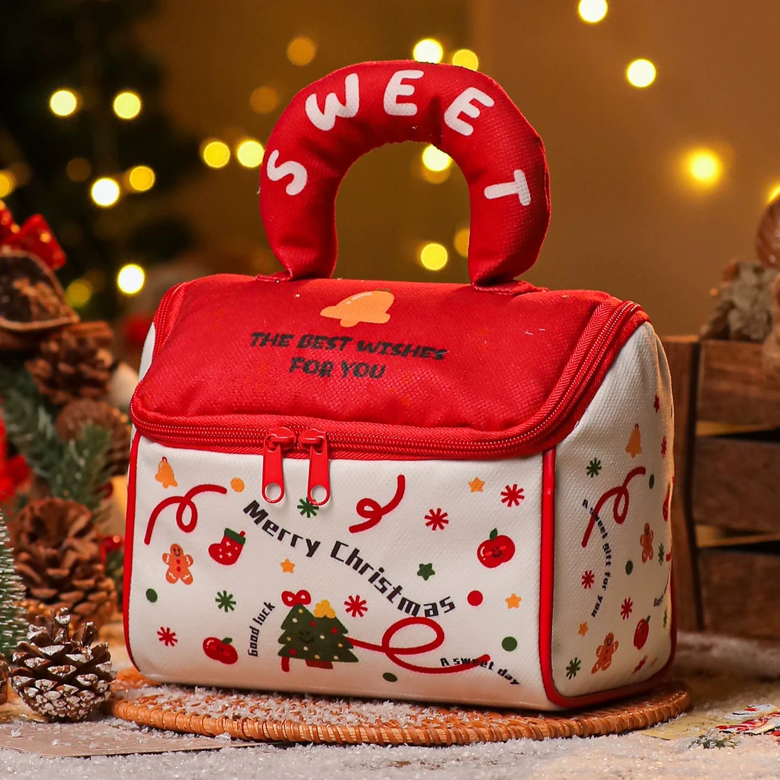 Zippered House-Shaped Christmas Gift Bags – ready-stock variant