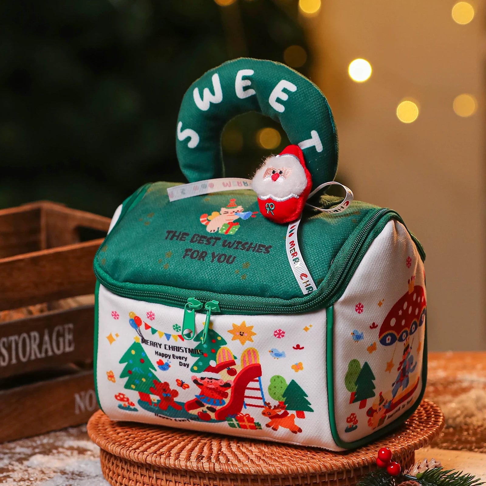 Zippered House-Shaped Christmas Gift Bags – ready-stock variant