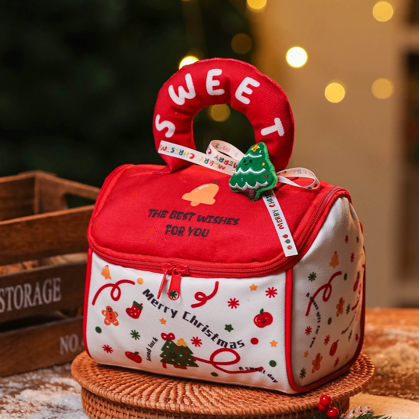 Zippered House-Shaped Christmas Gift Bags – ready-stock variant