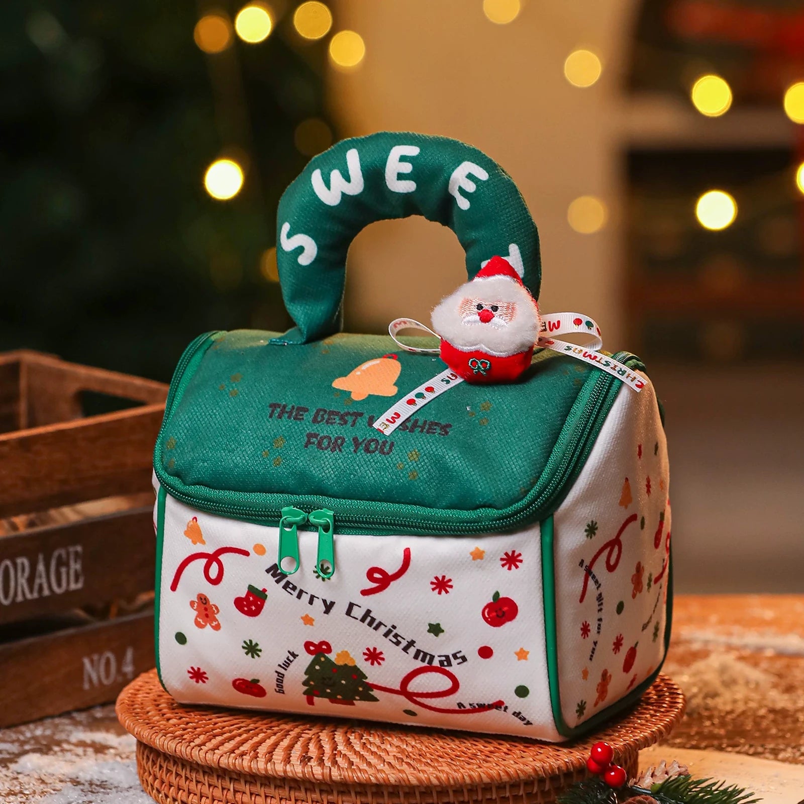 Zippered House-Shaped Christmas Gift Bags – ready-stock variant